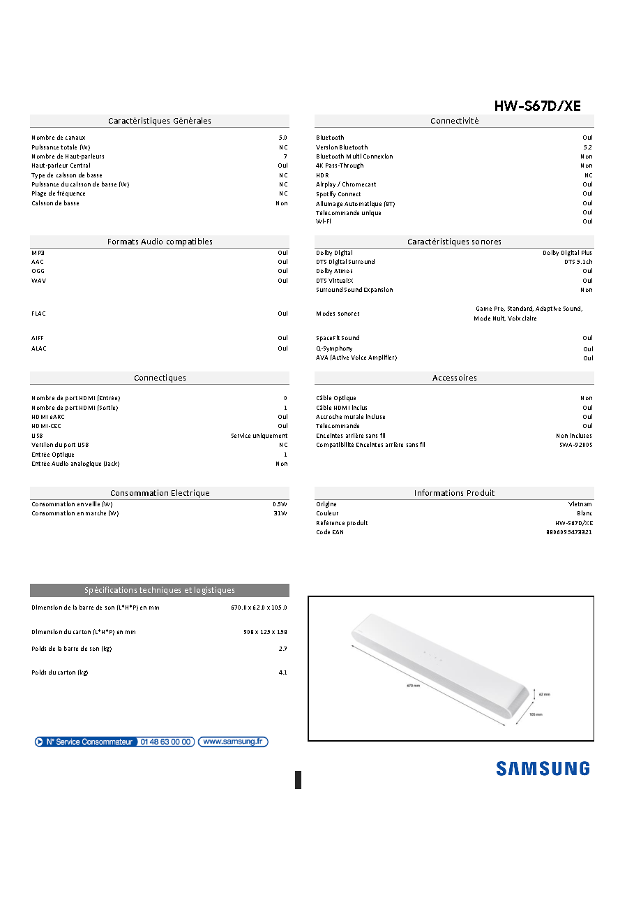 Fiche technique fournisseur