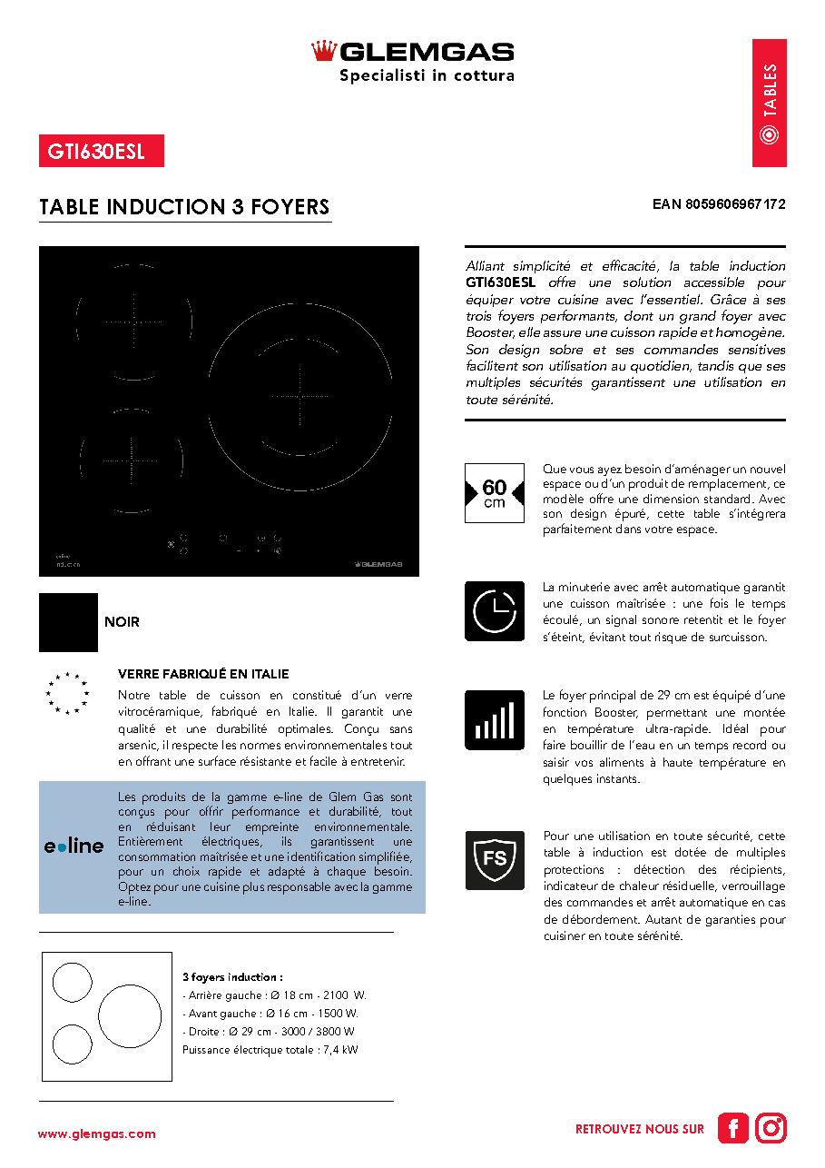Fiche technique fournisseur