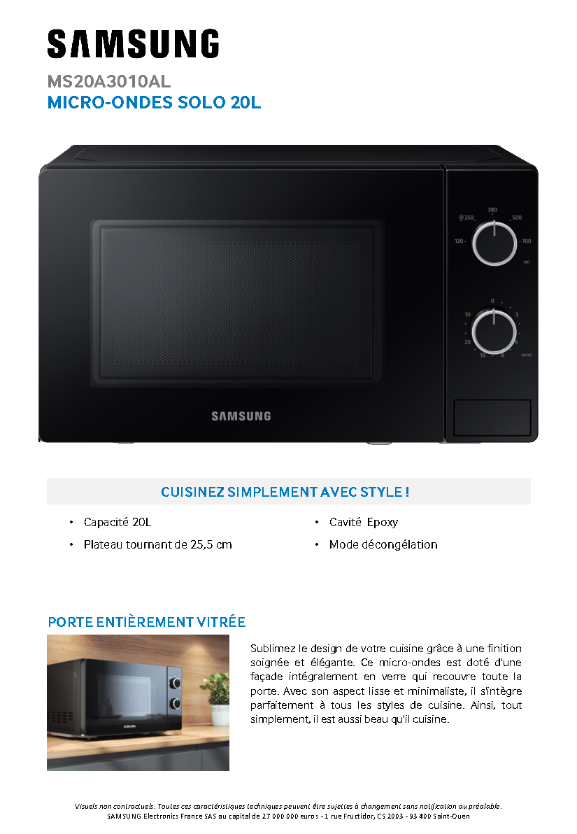 Fiche technique fournisseur