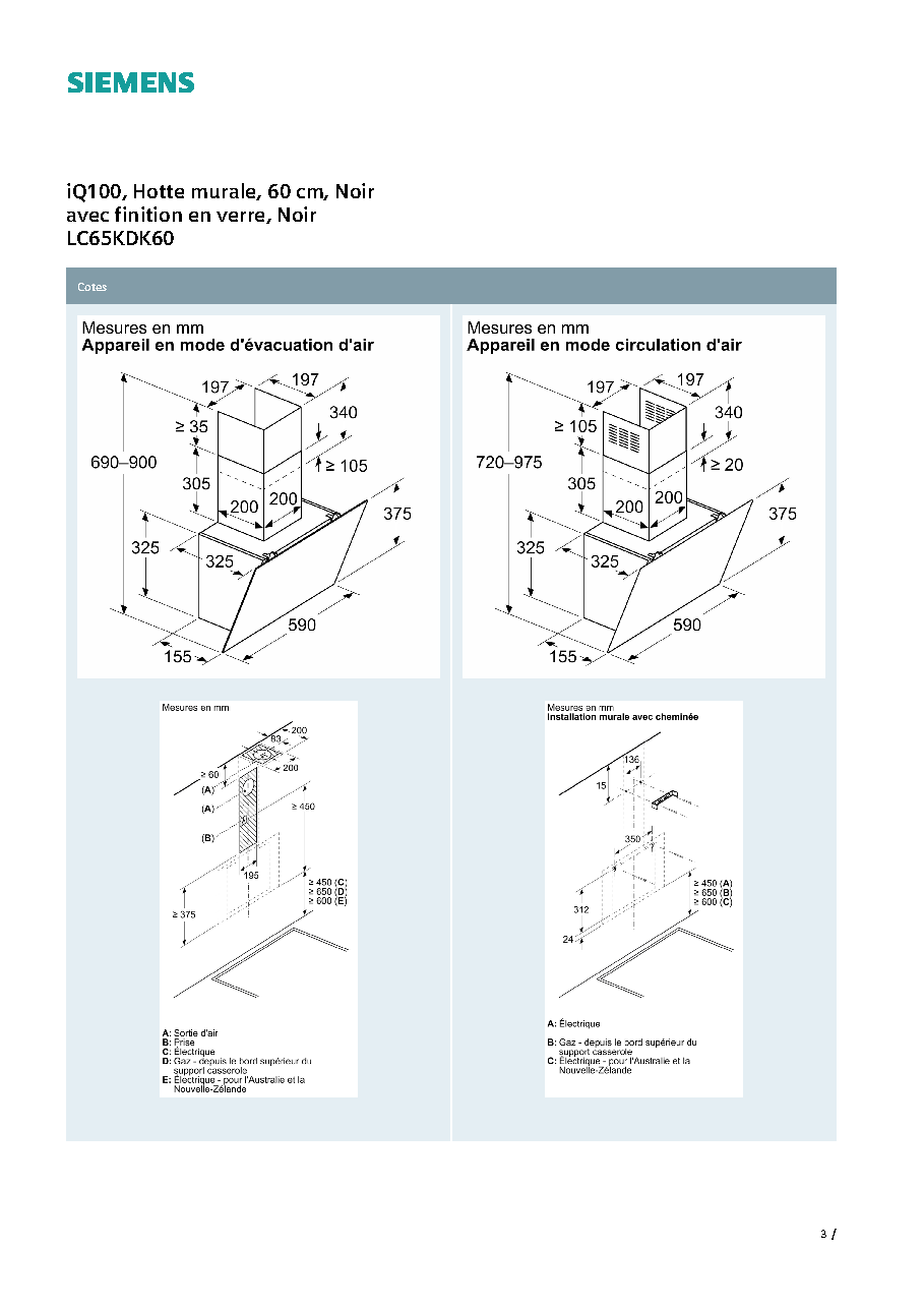 Fiche technique fournisseur