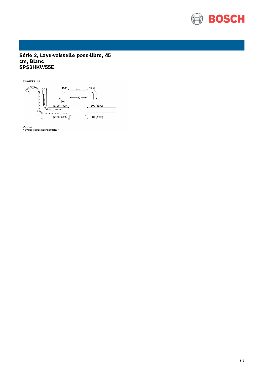 Fiche technique fournisseur