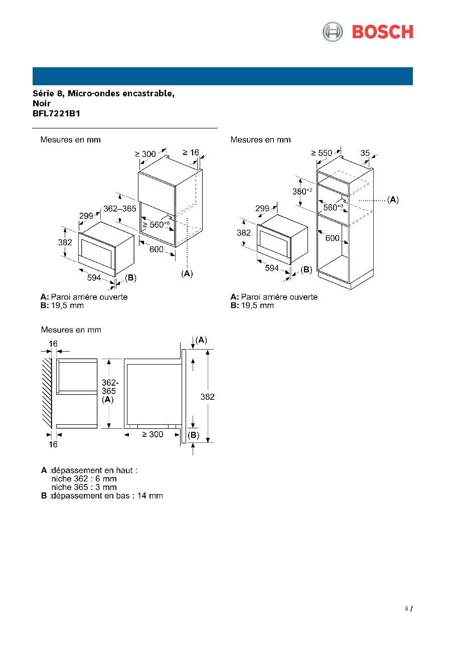 Fiche technique fournisseur
