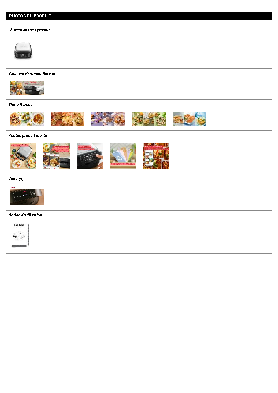 Fiche technique fournisseur