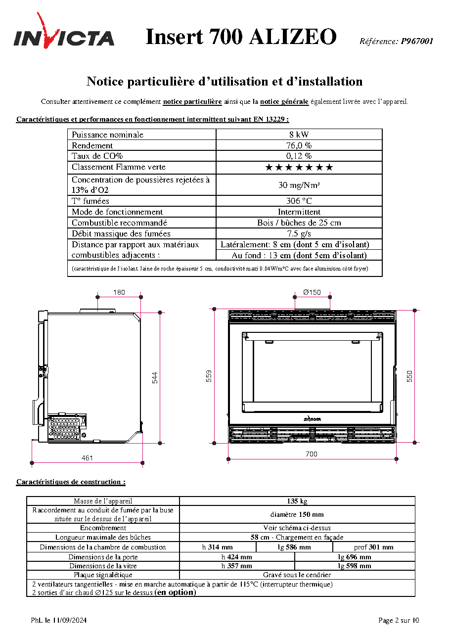 Fiche technique fournisseur
