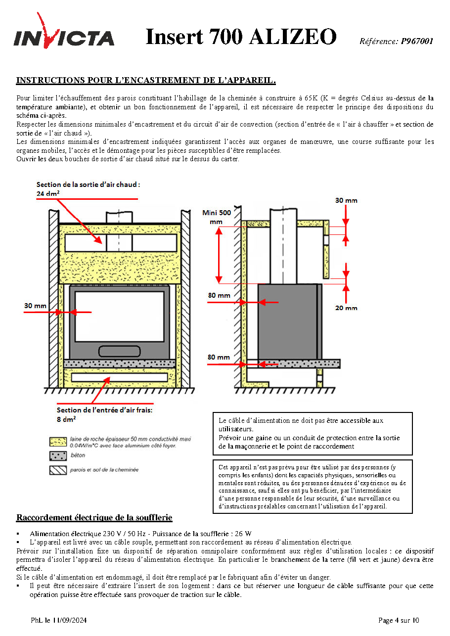 Fiche technique fournisseur