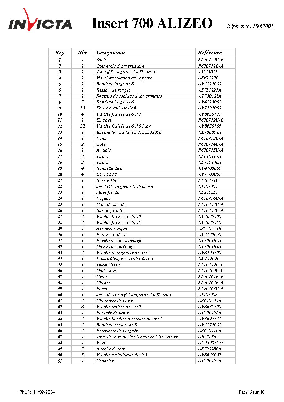 Fiche technique fournisseur