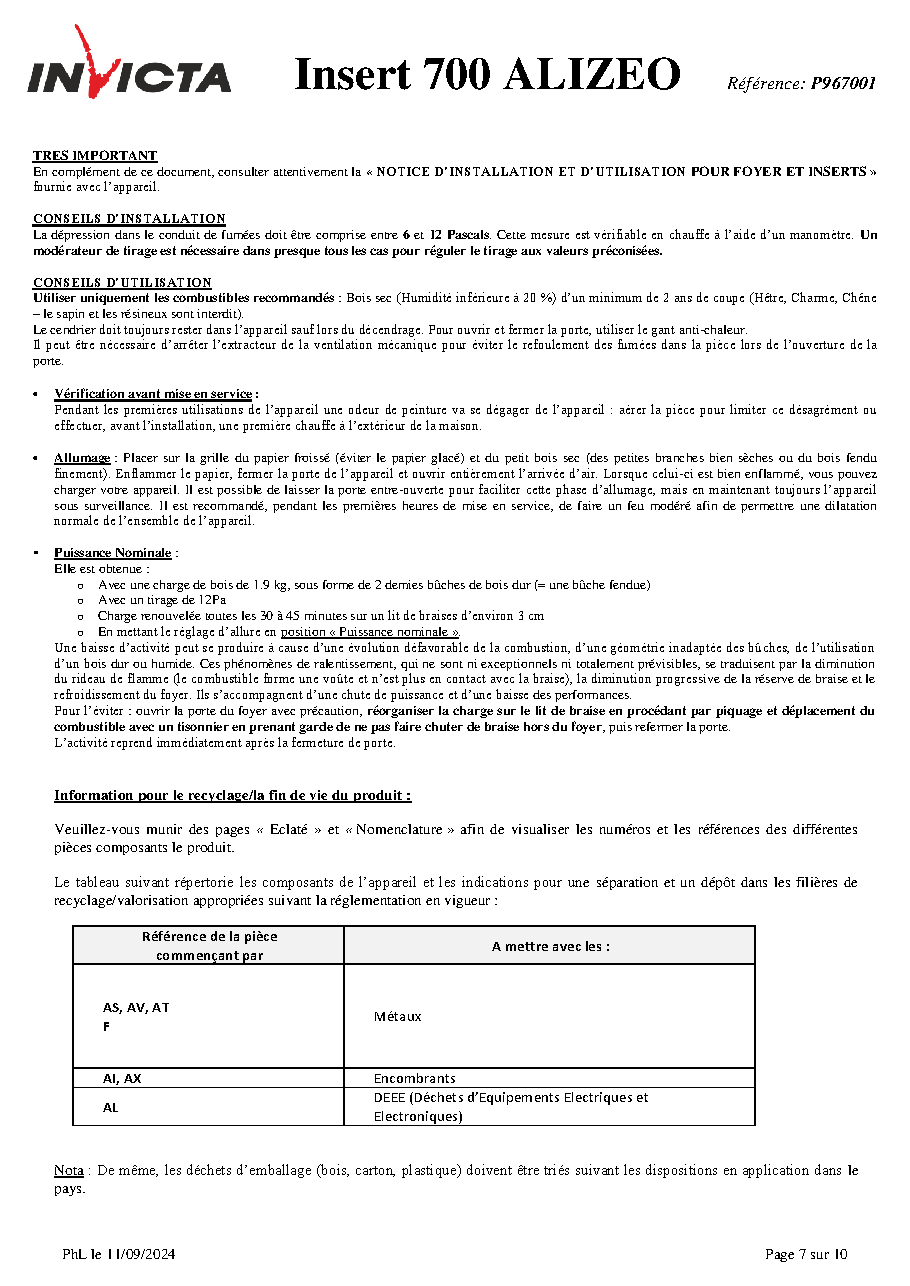 Fiche technique fournisseur