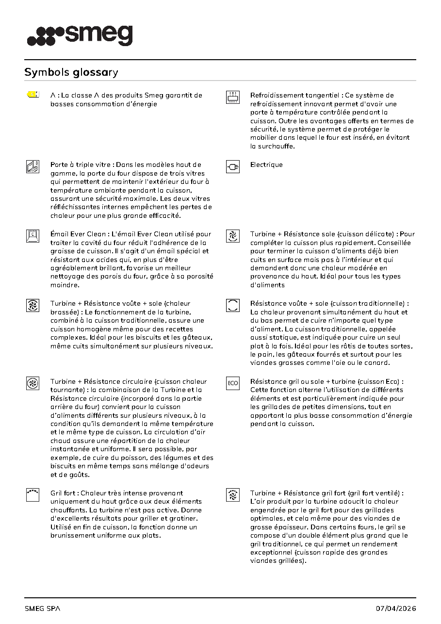 Fiche technique fournisseur