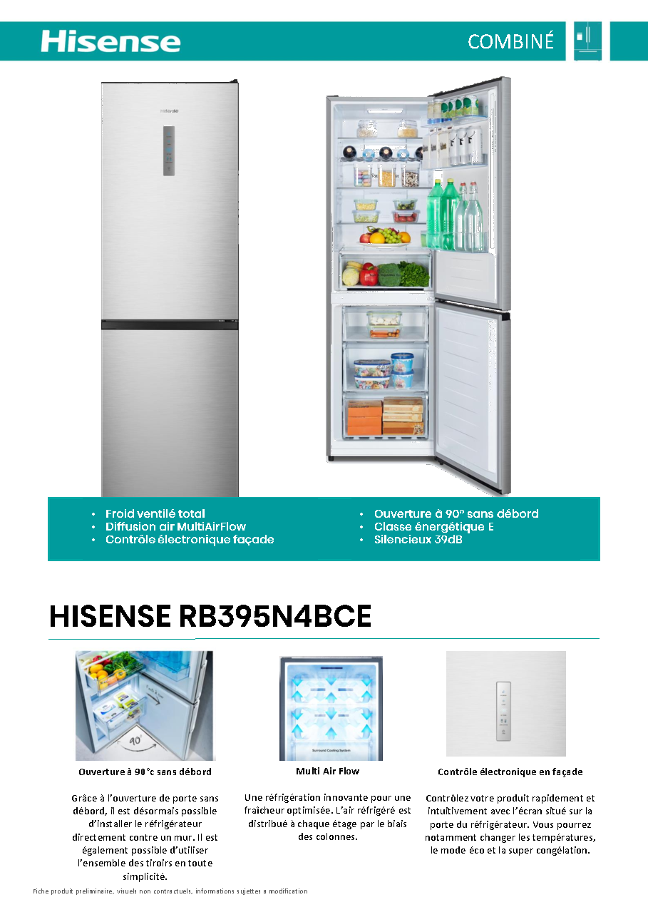 Fiche technique fournisseur