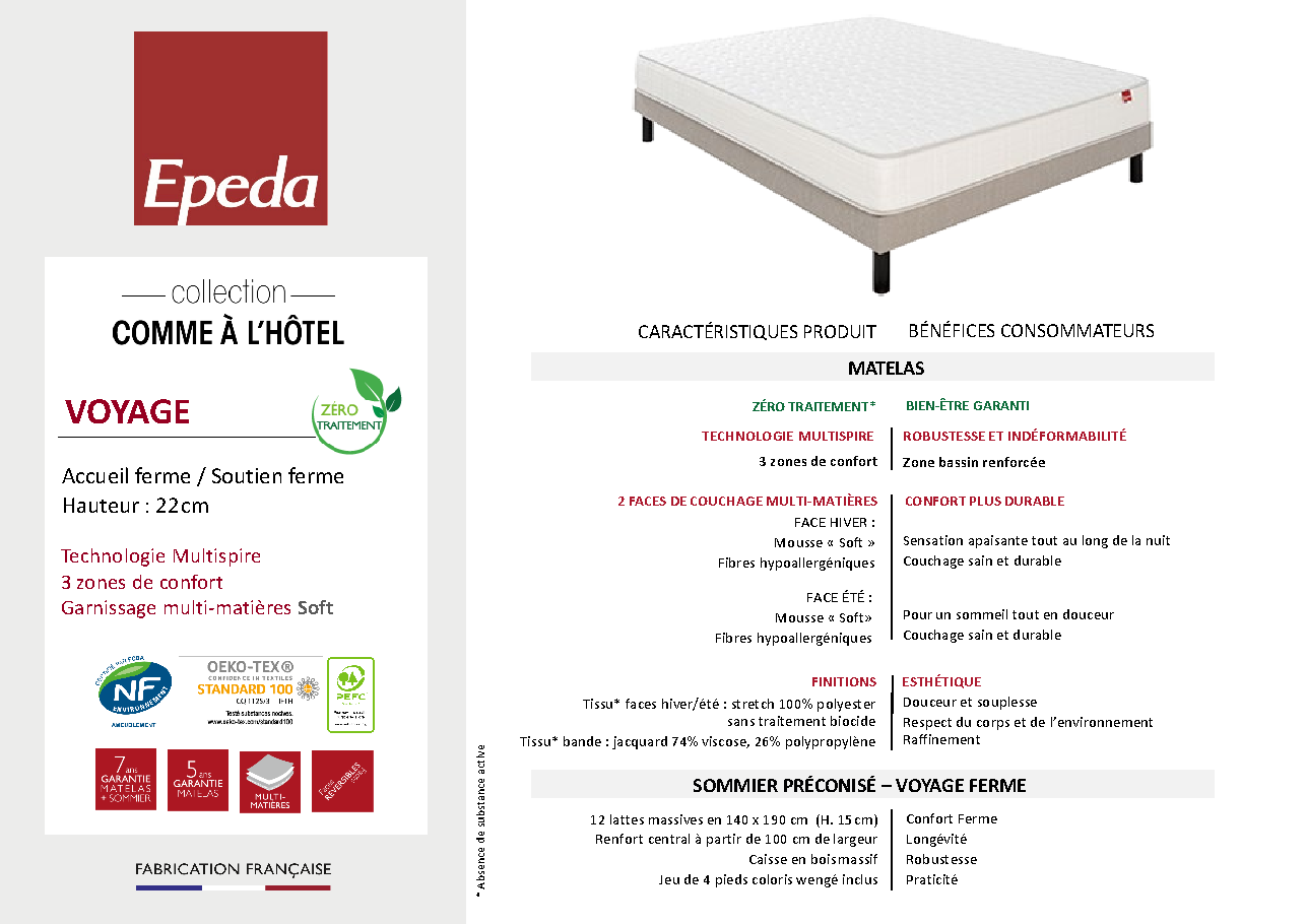 Fiche technique fournisseur