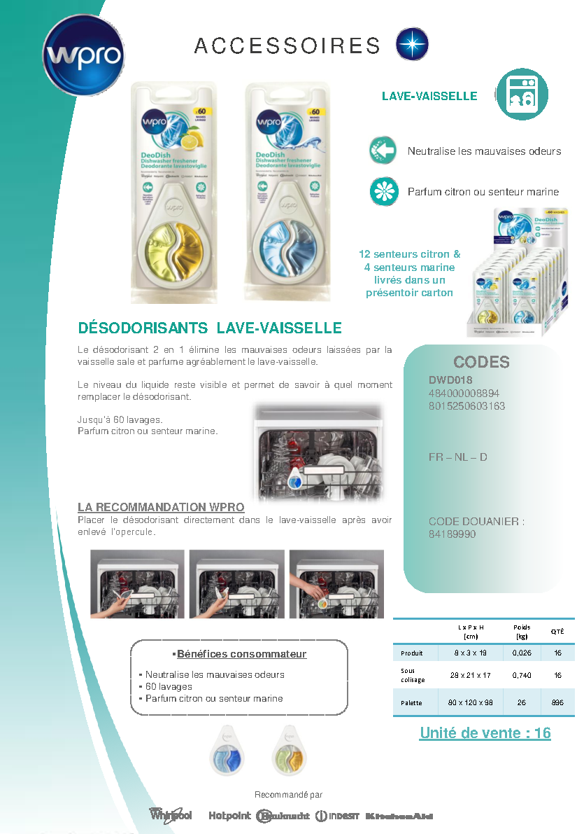 Fiche technique fournisseur