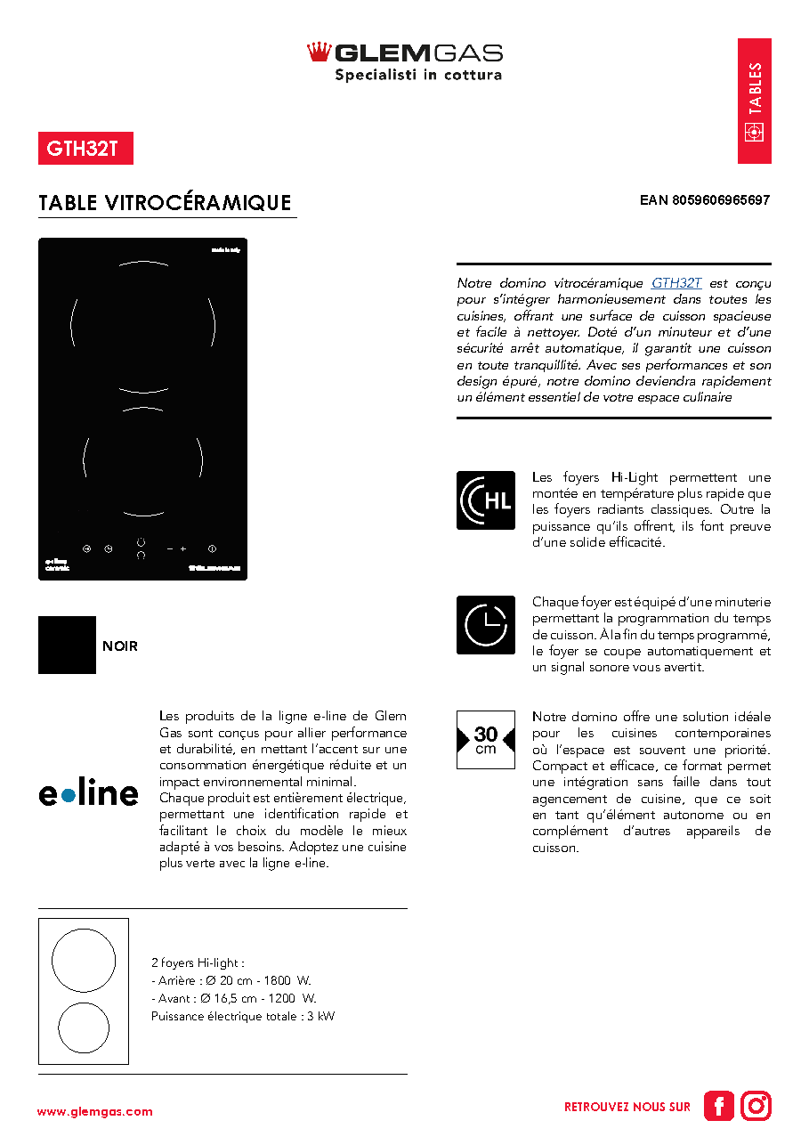 Fiche technique fournisseur