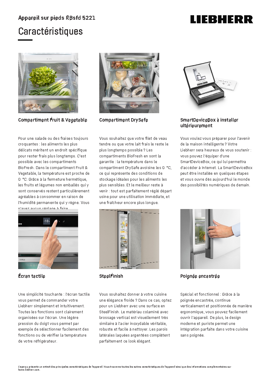 Fiche technique fournisseur