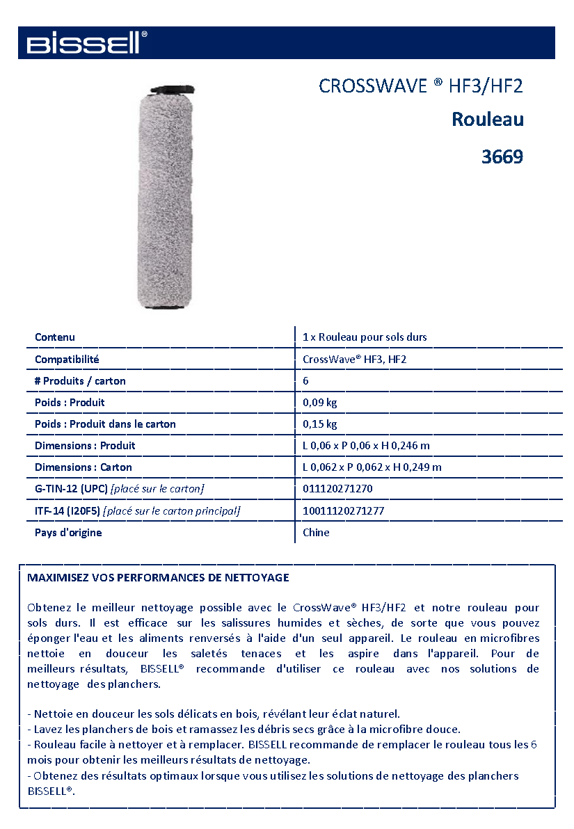 Fiche technique fournisseur