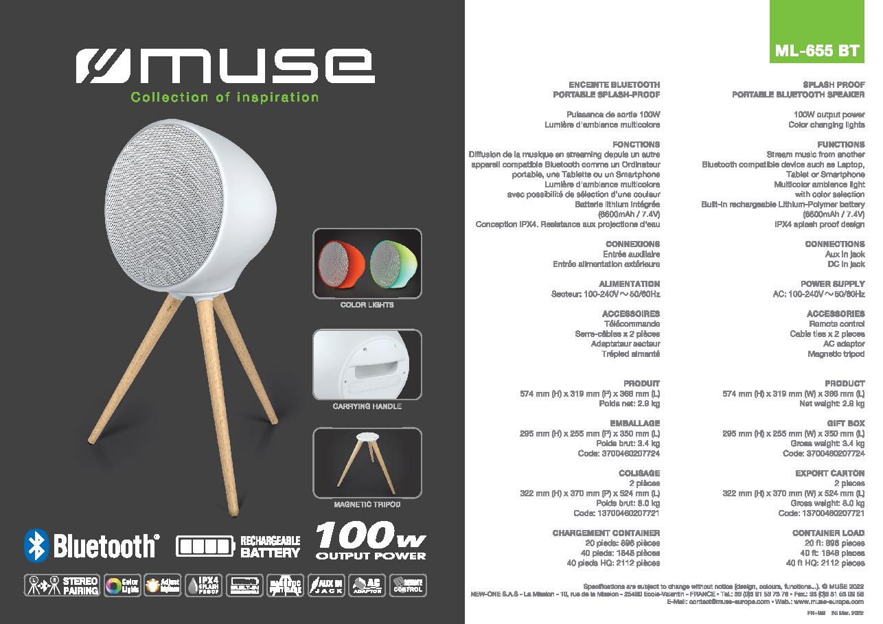 Fiche technique fournisseur