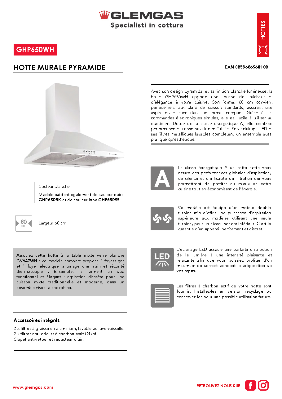 Fiche technique fournisseur