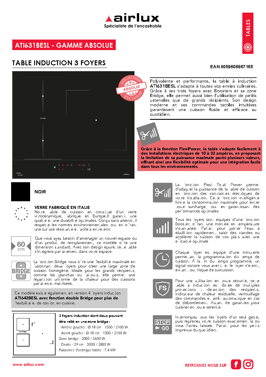 Fiche technique fournisseur