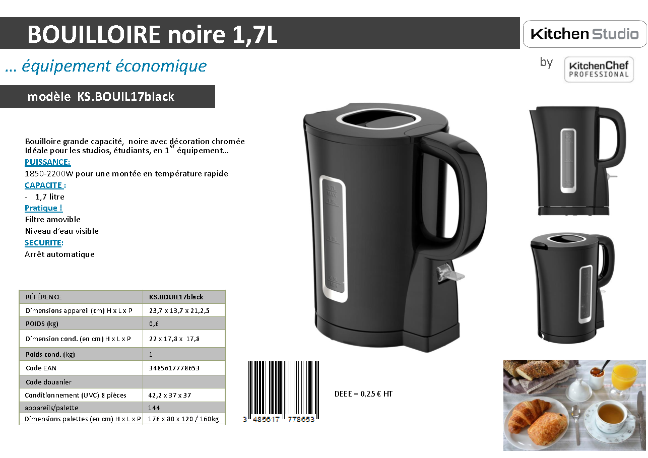 Fiche technique fournisseur