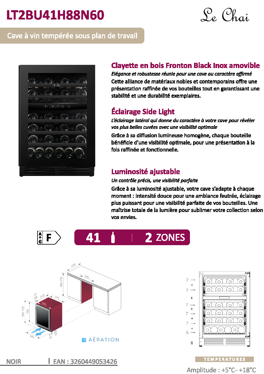Fiche technique fournisseur