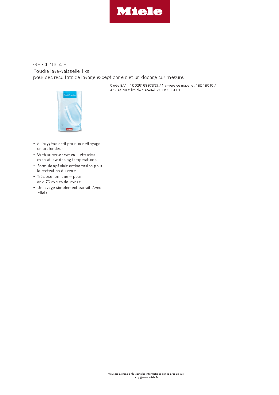 Fiche technique fournisseur