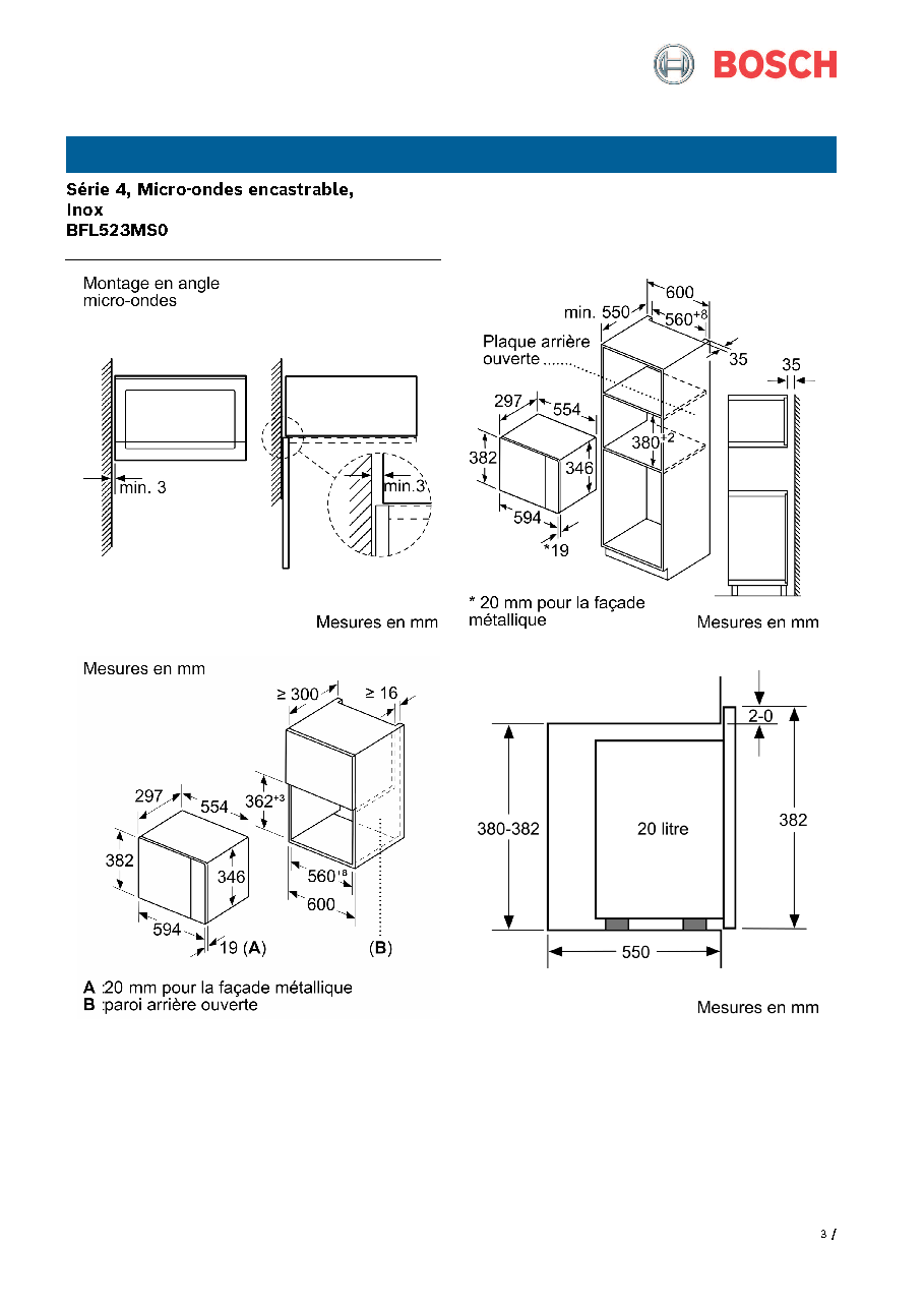 Fiche technique fournisseur