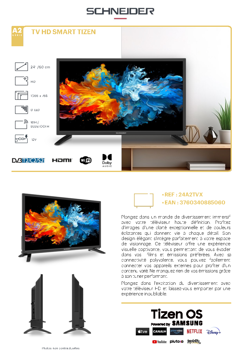 Fiche technique fournisseur