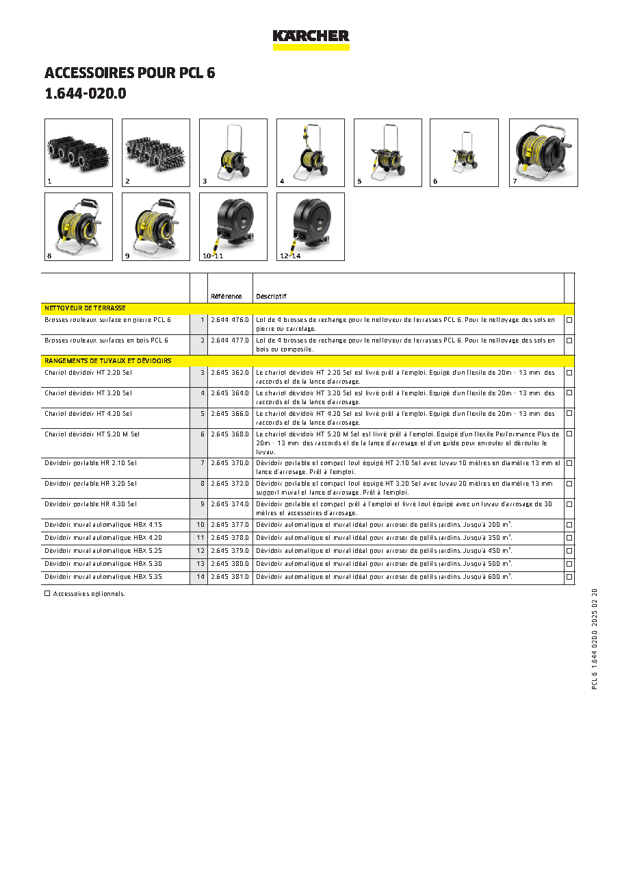 Fiche technique fournisseur
