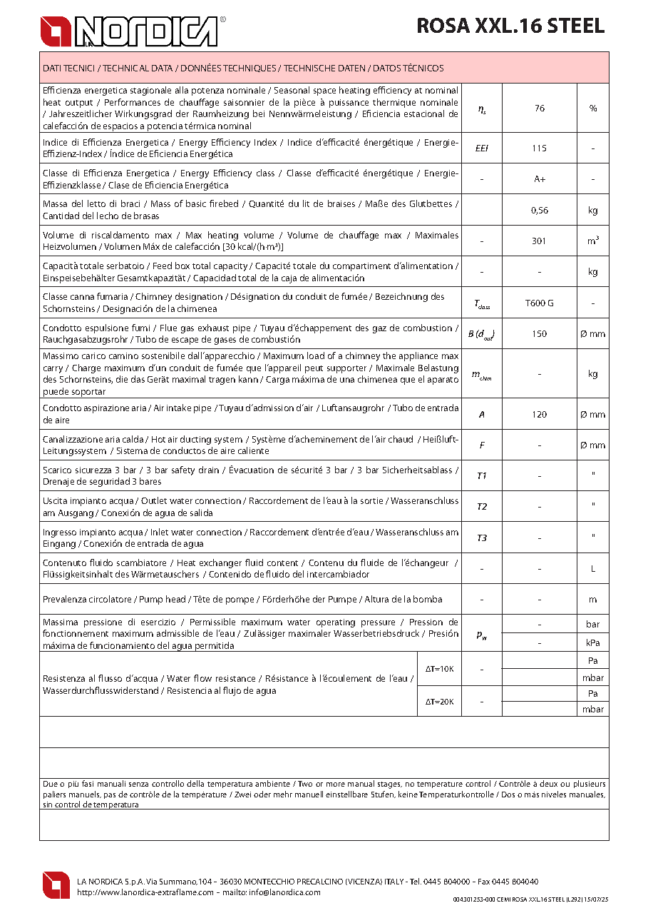 Fiche technique fournisseur