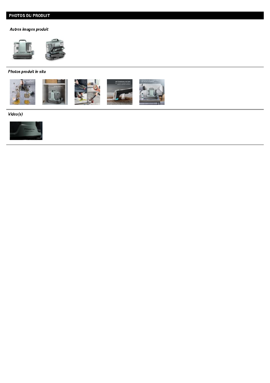 Fiche technique fournisseur