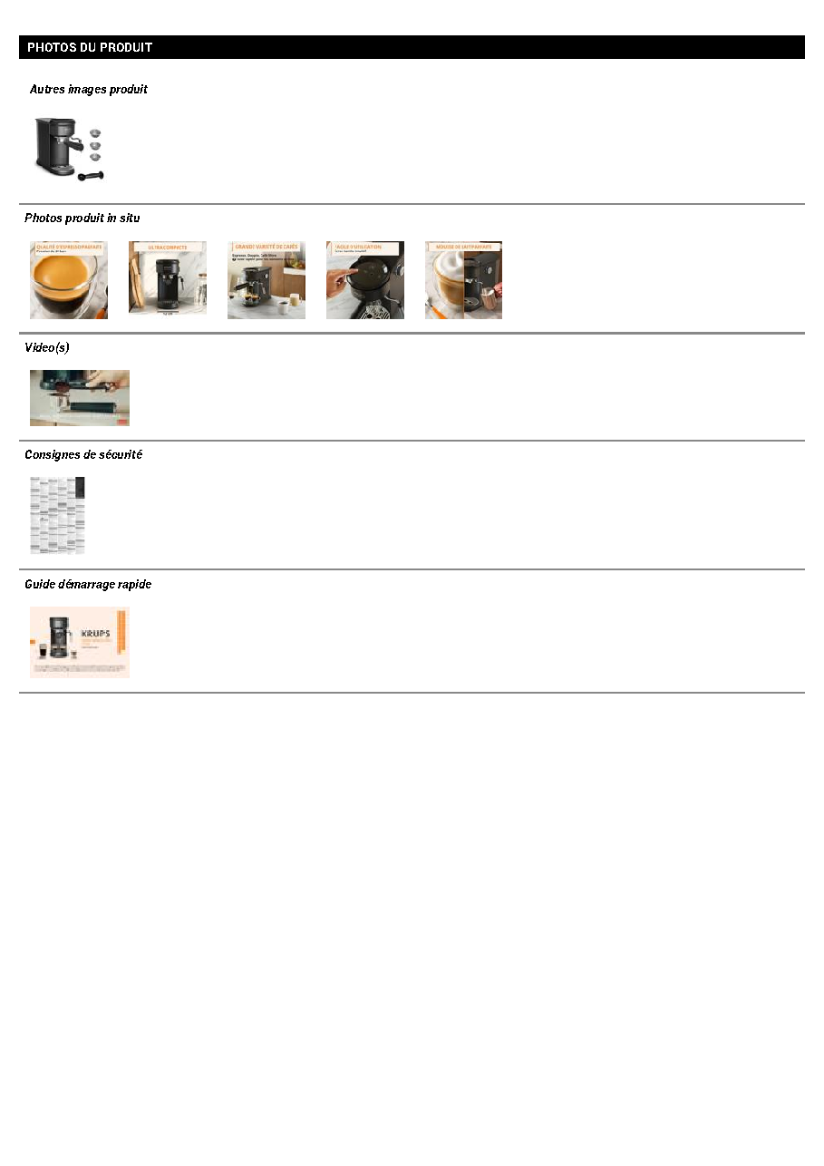Fiche technique fournisseur