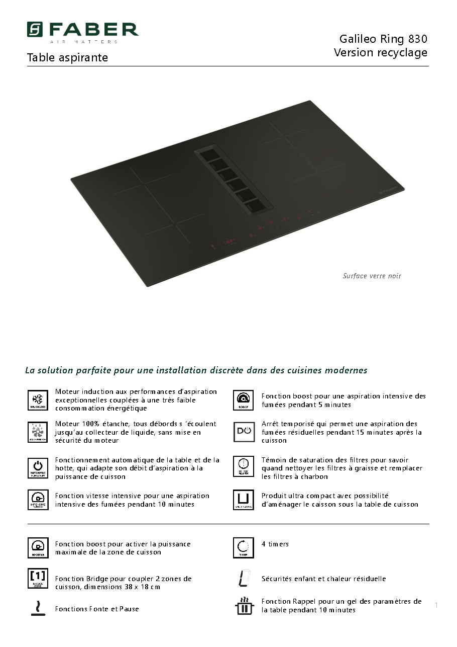 Fiche technique fournisseur