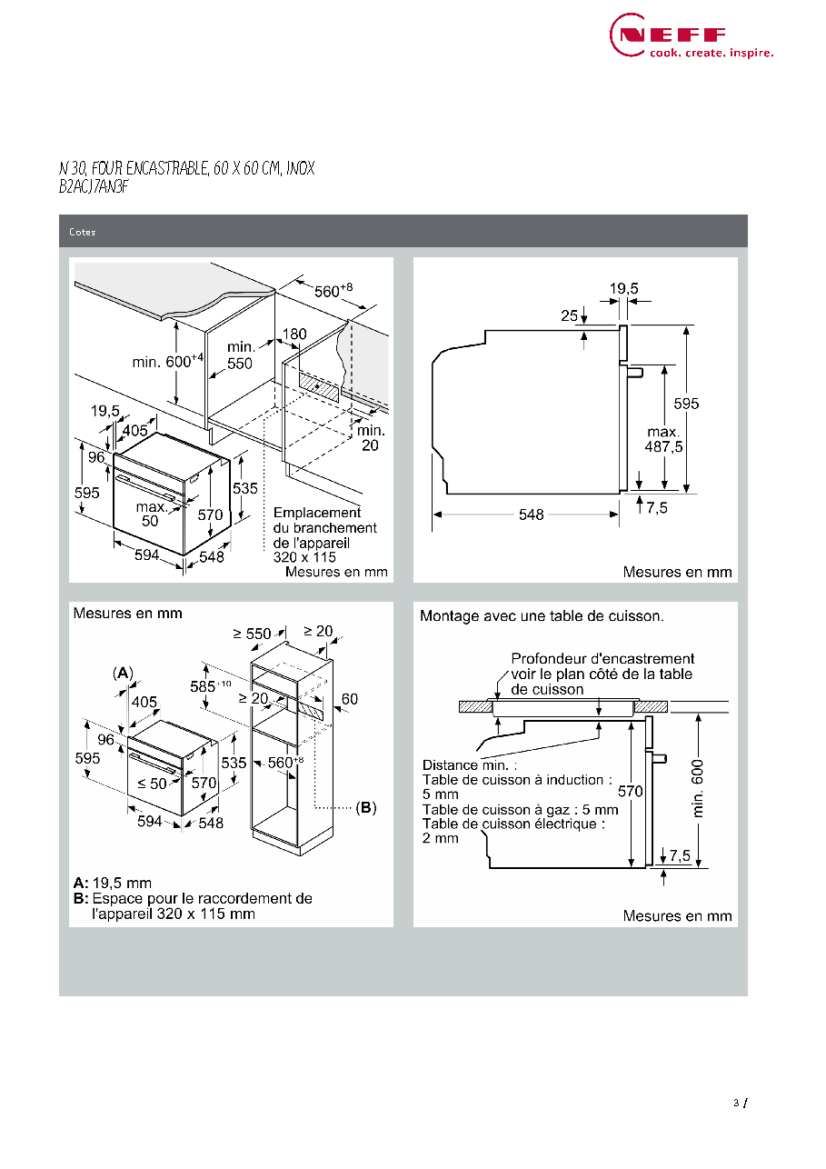 Fiche technique fournisseur