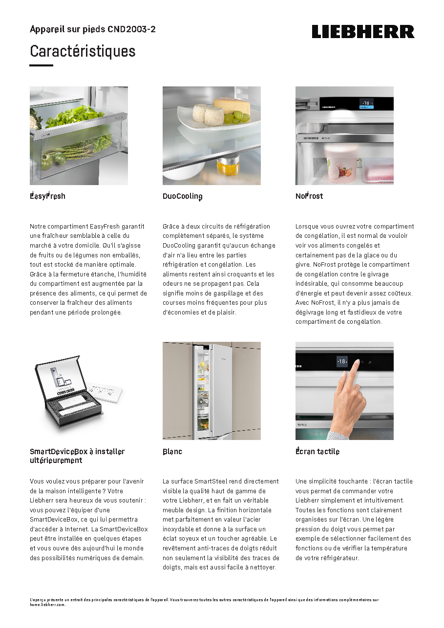 Fiche technique fournisseur