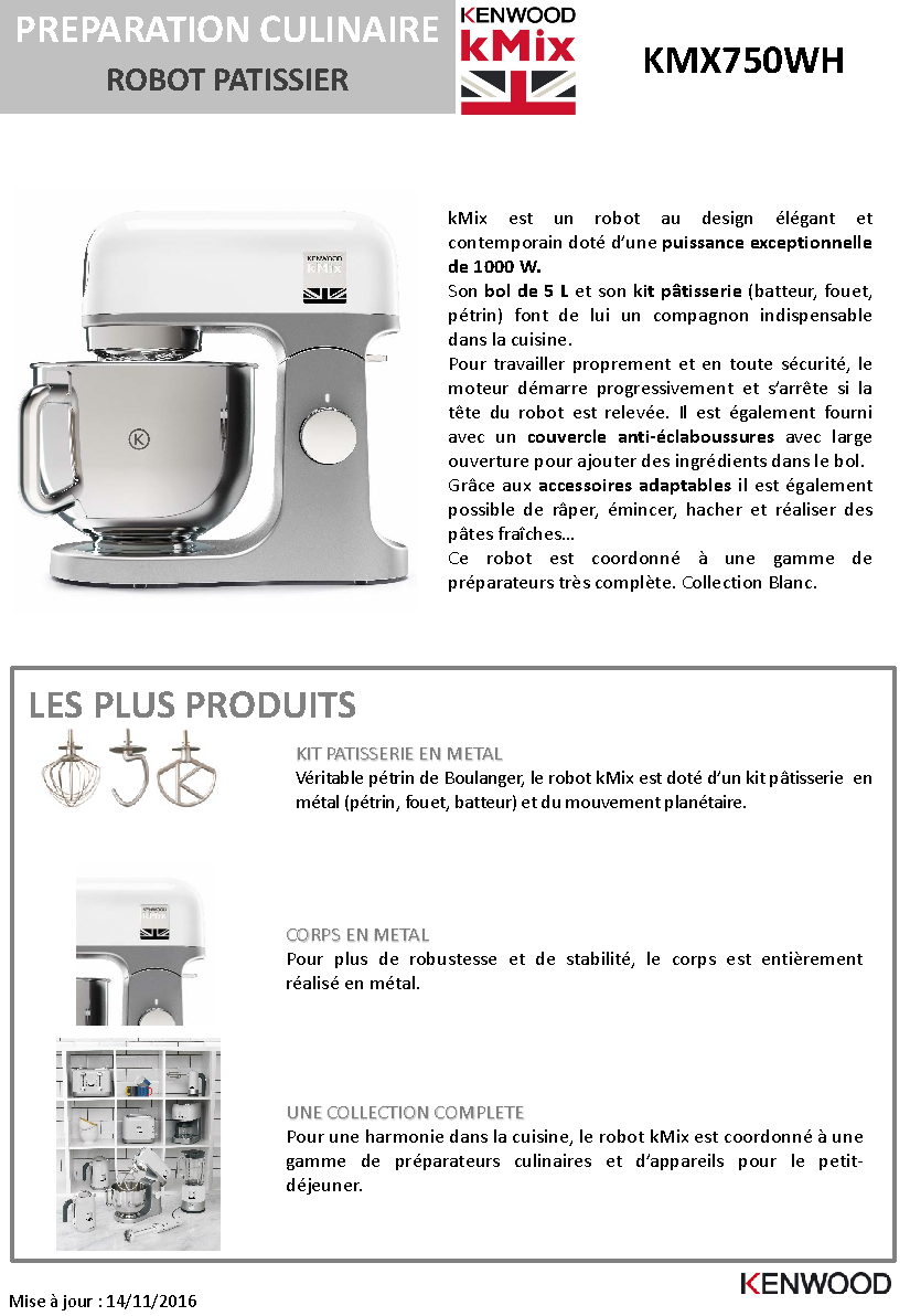 Fiche technique fournisseur