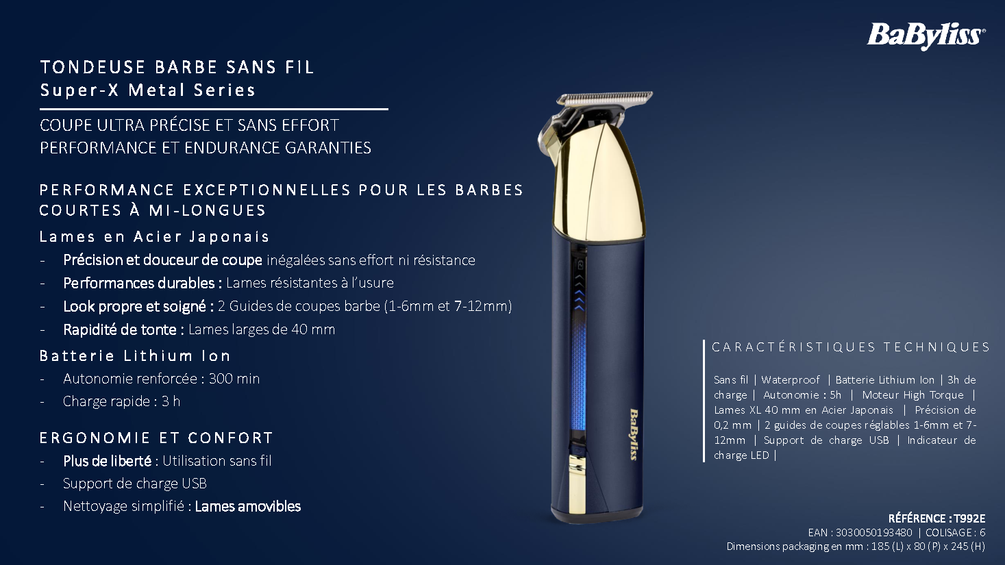 Fiche technique fournisseur