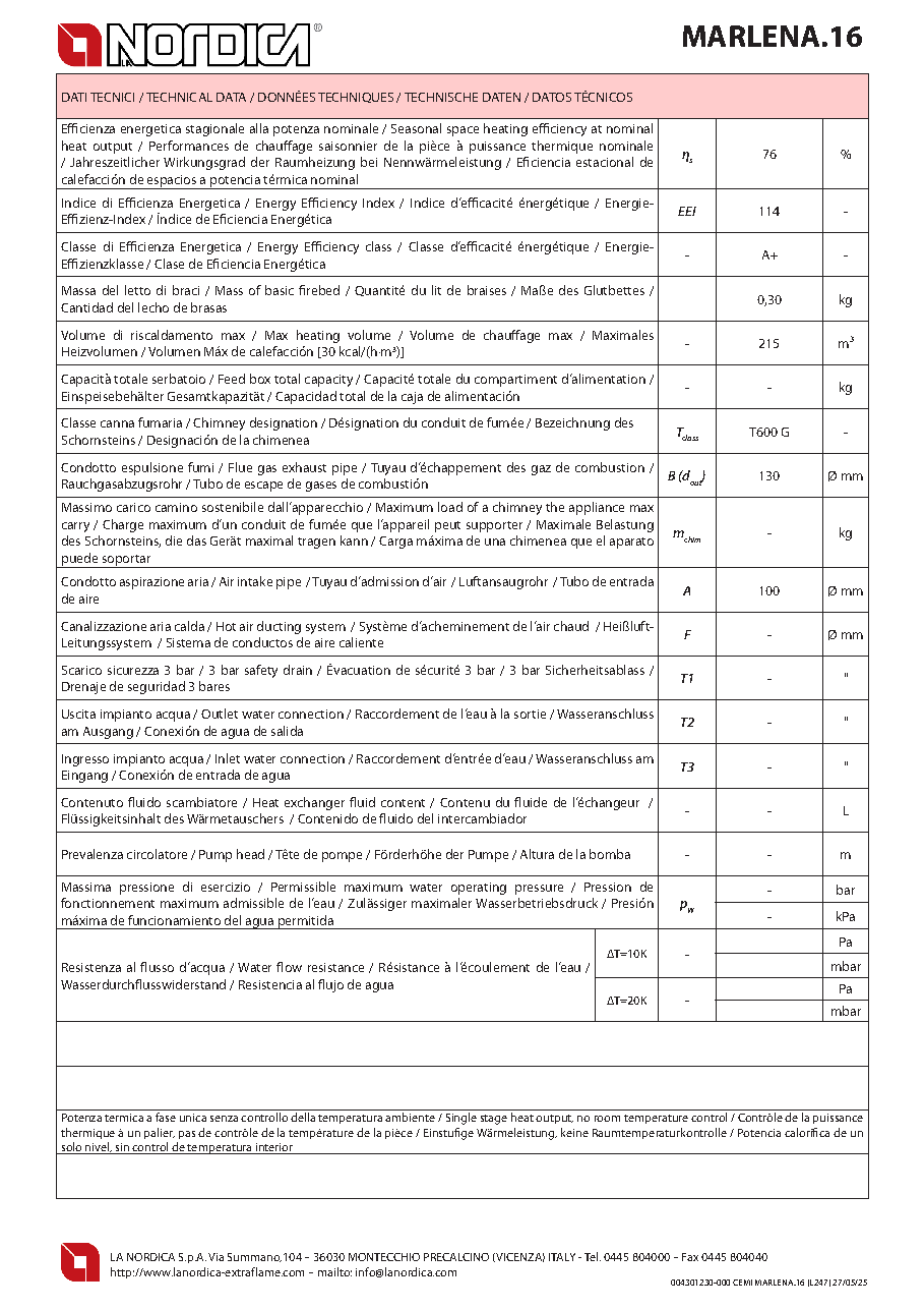 Fiche technique fournisseur