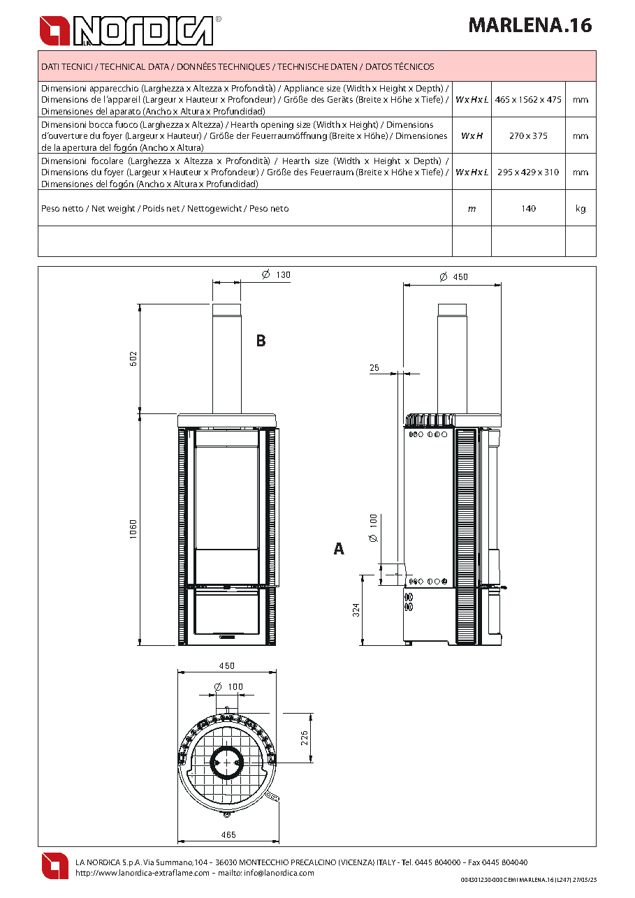 Fiche technique fournisseur