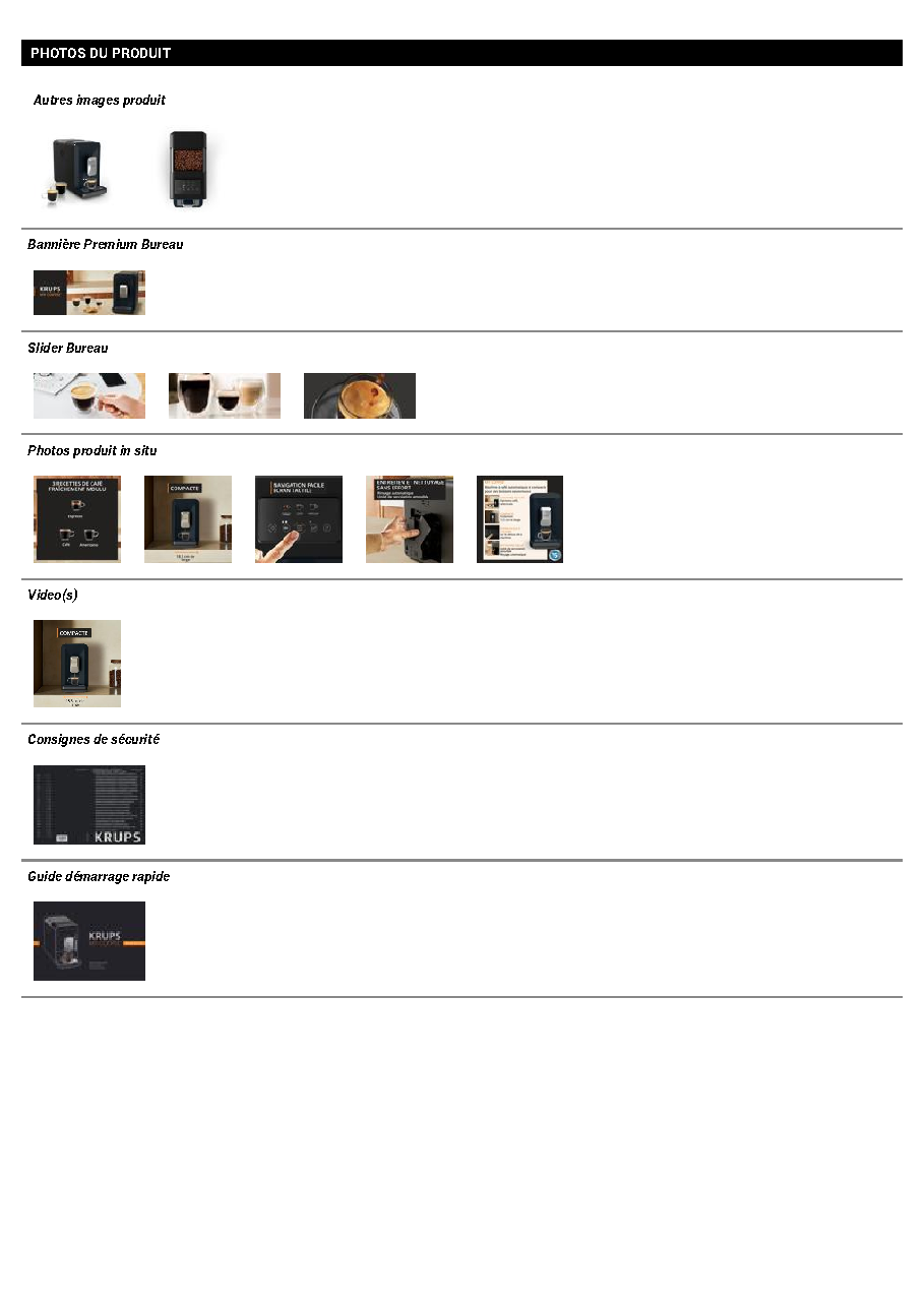 Fiche technique fournisseur
