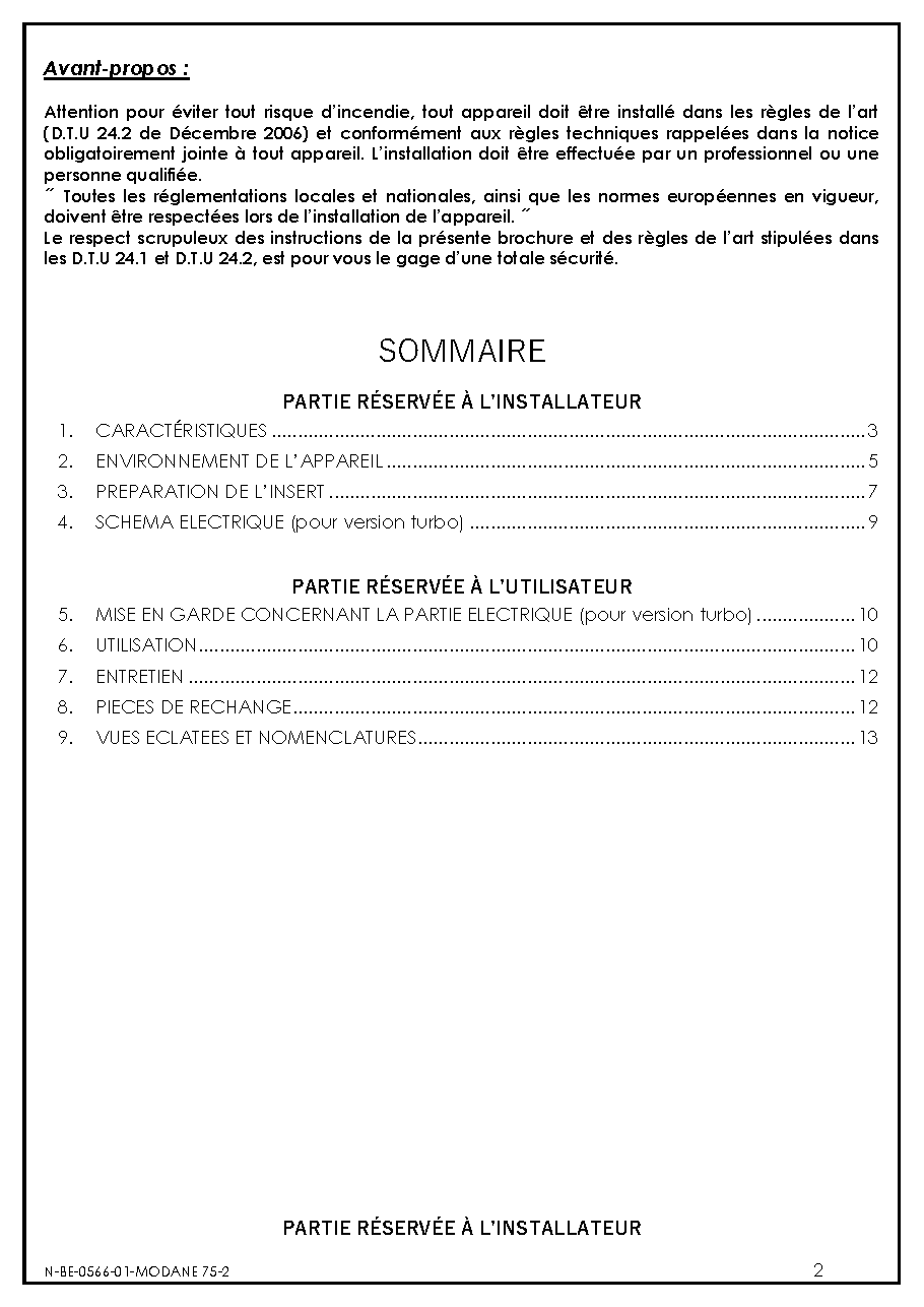 Fiche technique fournisseur