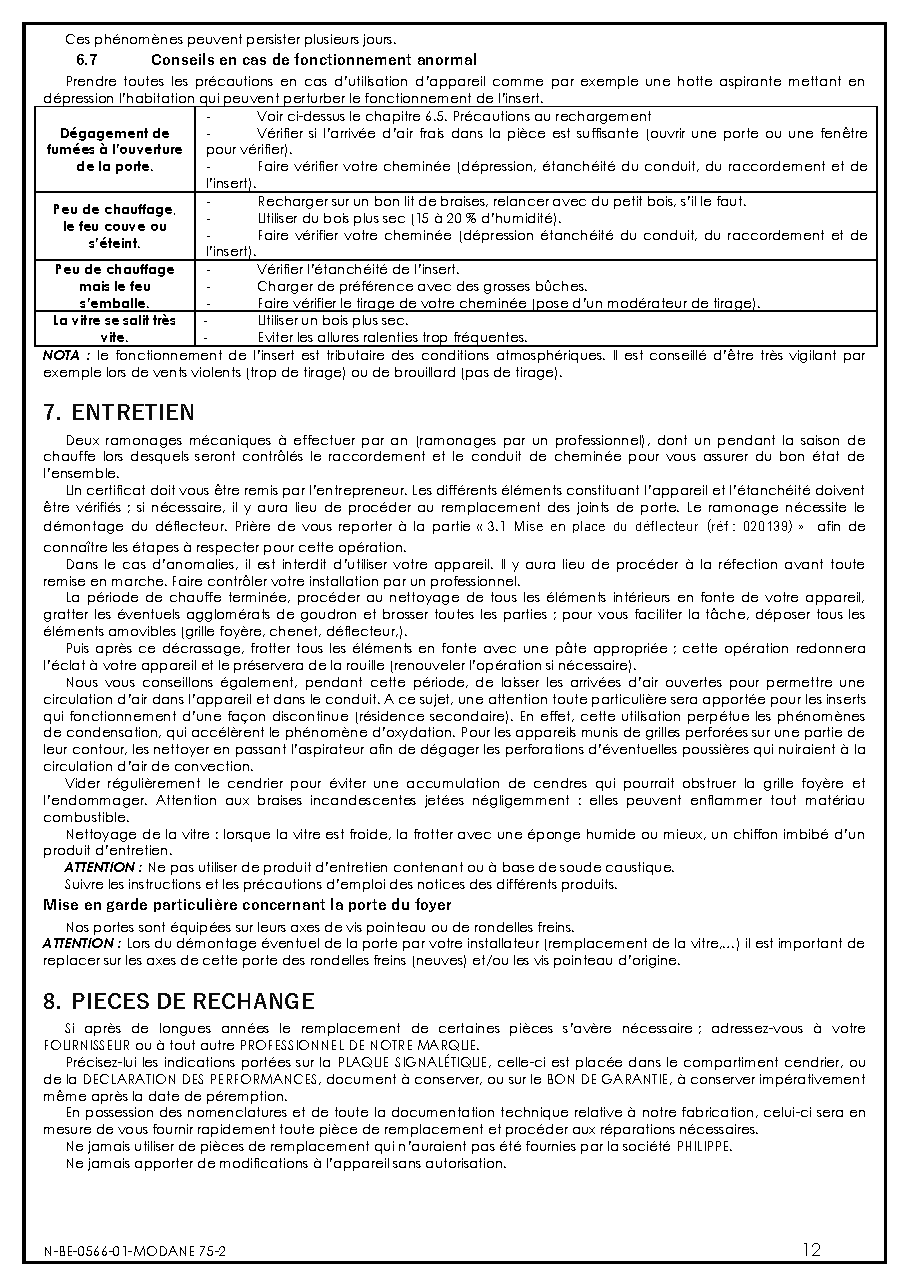 Fiche technique fournisseur