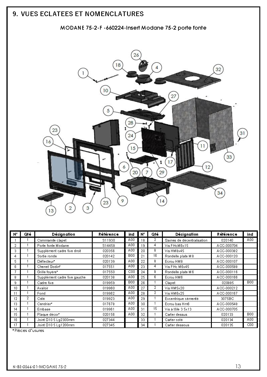 Fiche technique fournisseur