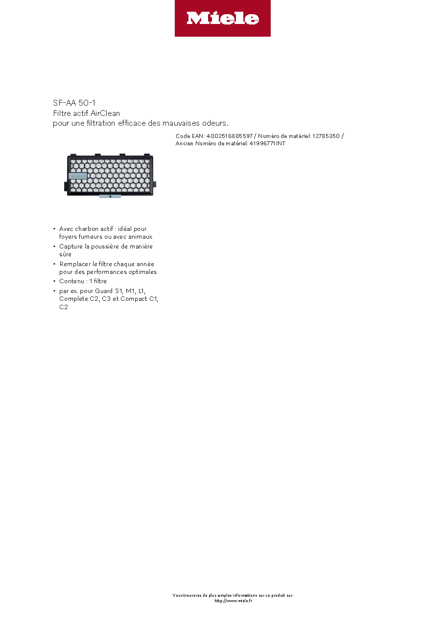 Fiche technique fournisseur