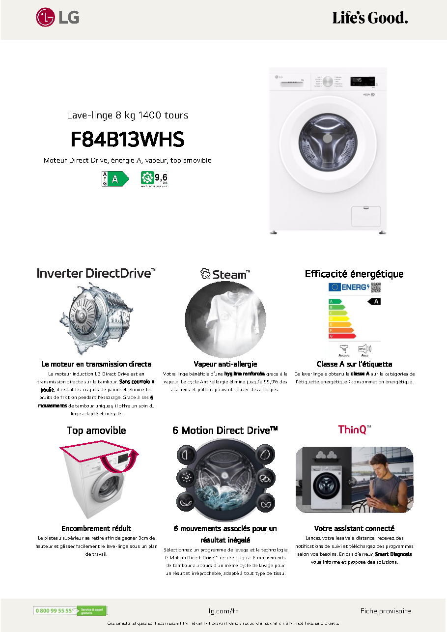 Fiche technique fournisseur