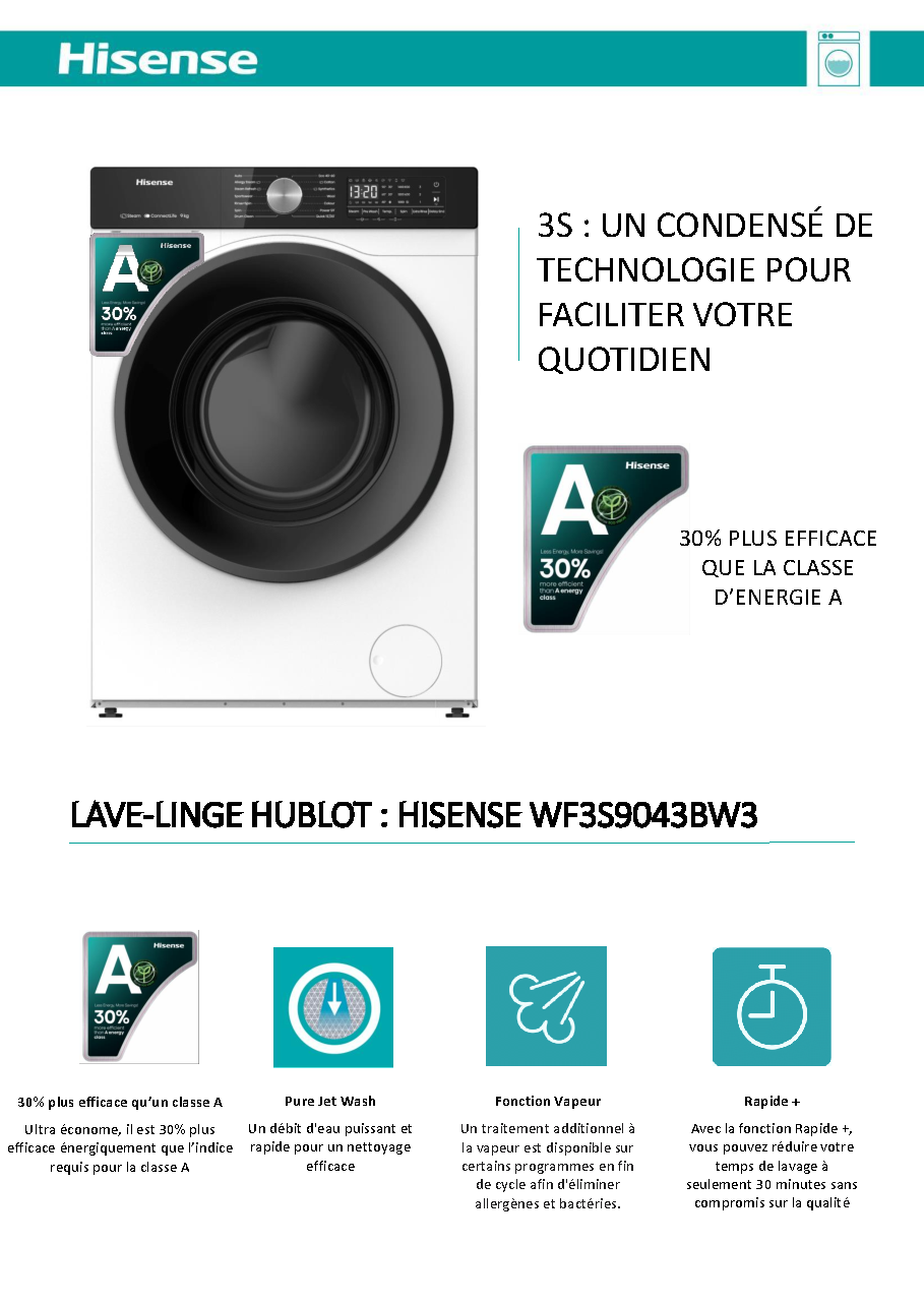 Fiche technique fournisseur