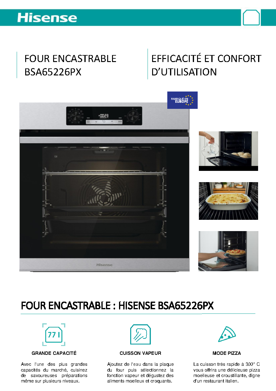 Fiche technique fournisseur
