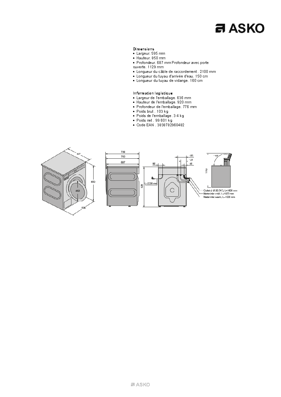 Fiche technique fournisseur