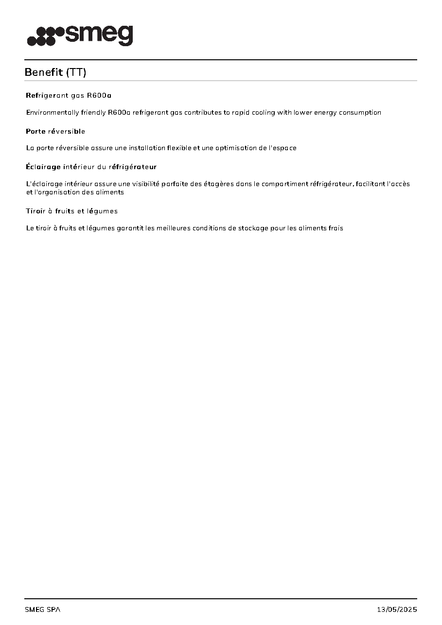 Fiche technique fournisseur