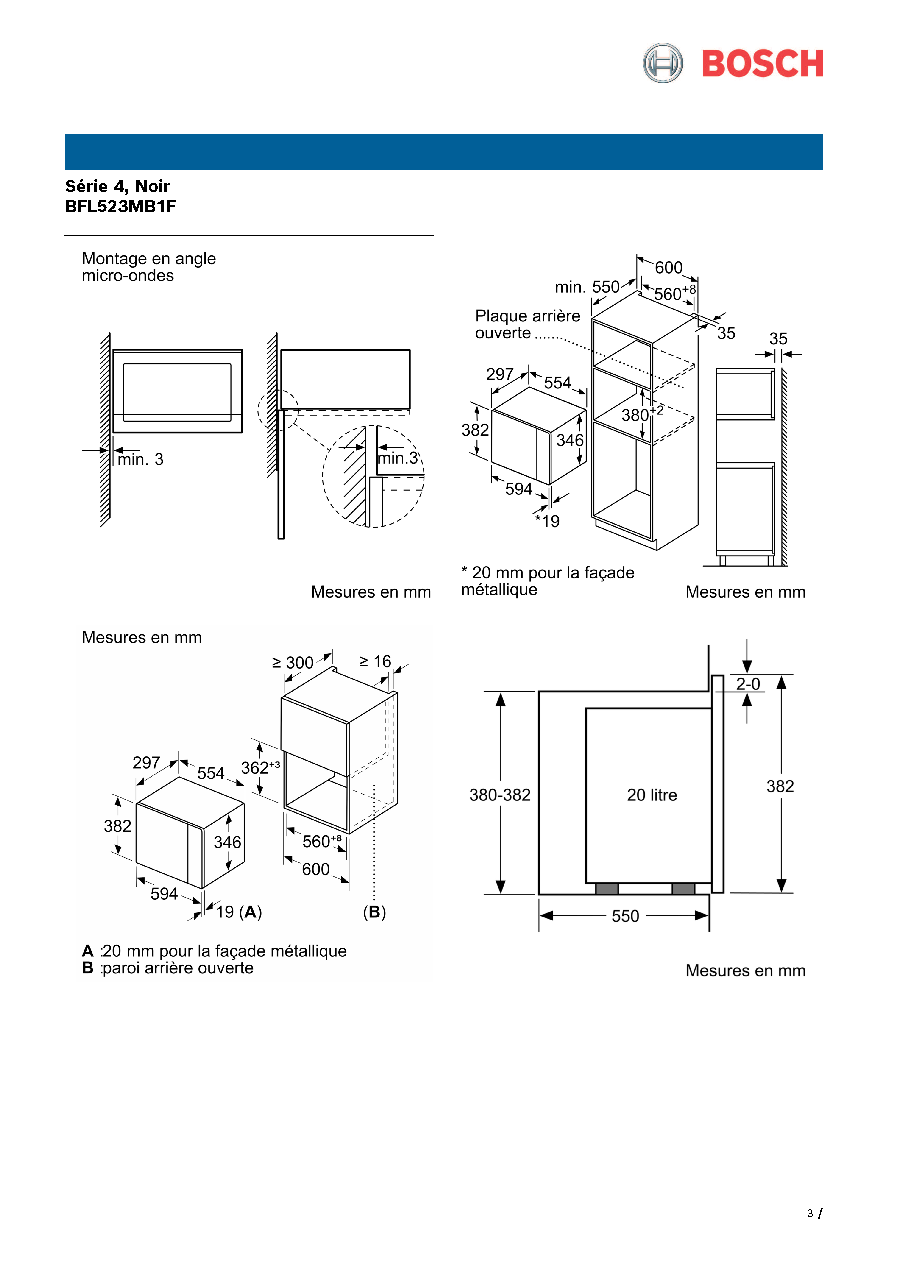 Fiche technique fournisseur