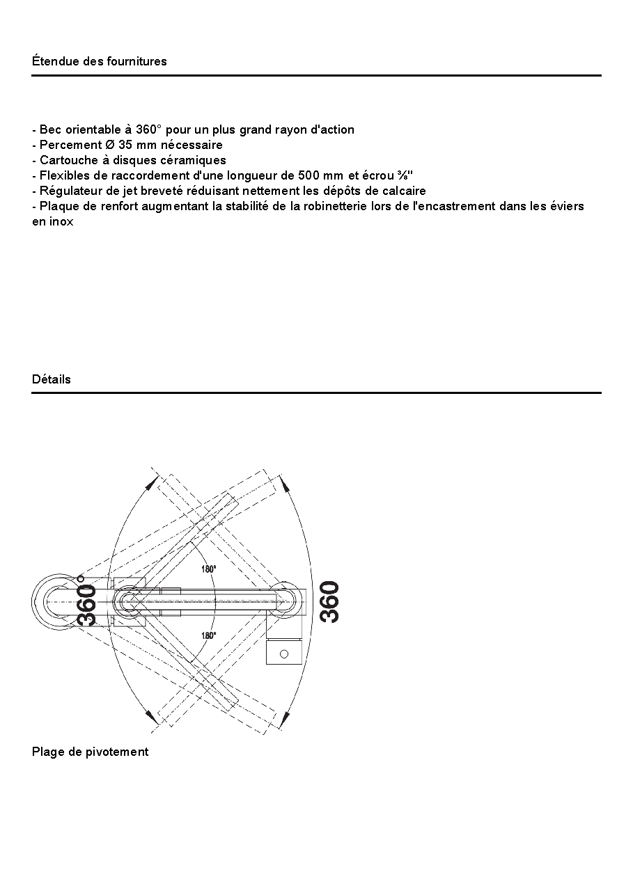 Fiche technique fournisseur