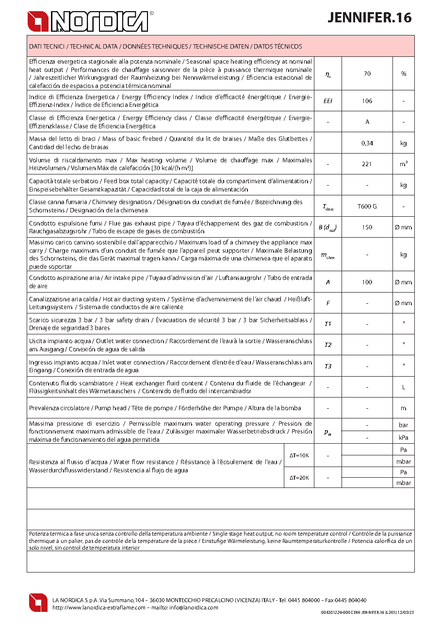 Fiche technique fournisseur